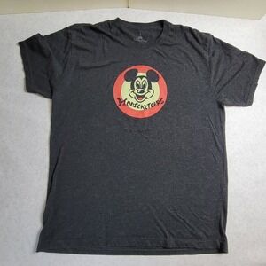 Disney Parks Mickey Mouseketeers Graphic T Shirt Dark Gray Men's XL